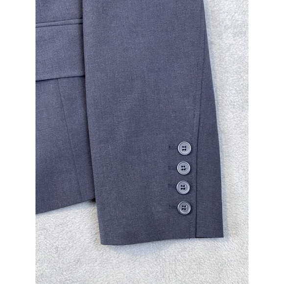 New York & Company Blazer Womens 14 Blue Navy Long Sleeve Double Button NWT - Picture 4 of 12